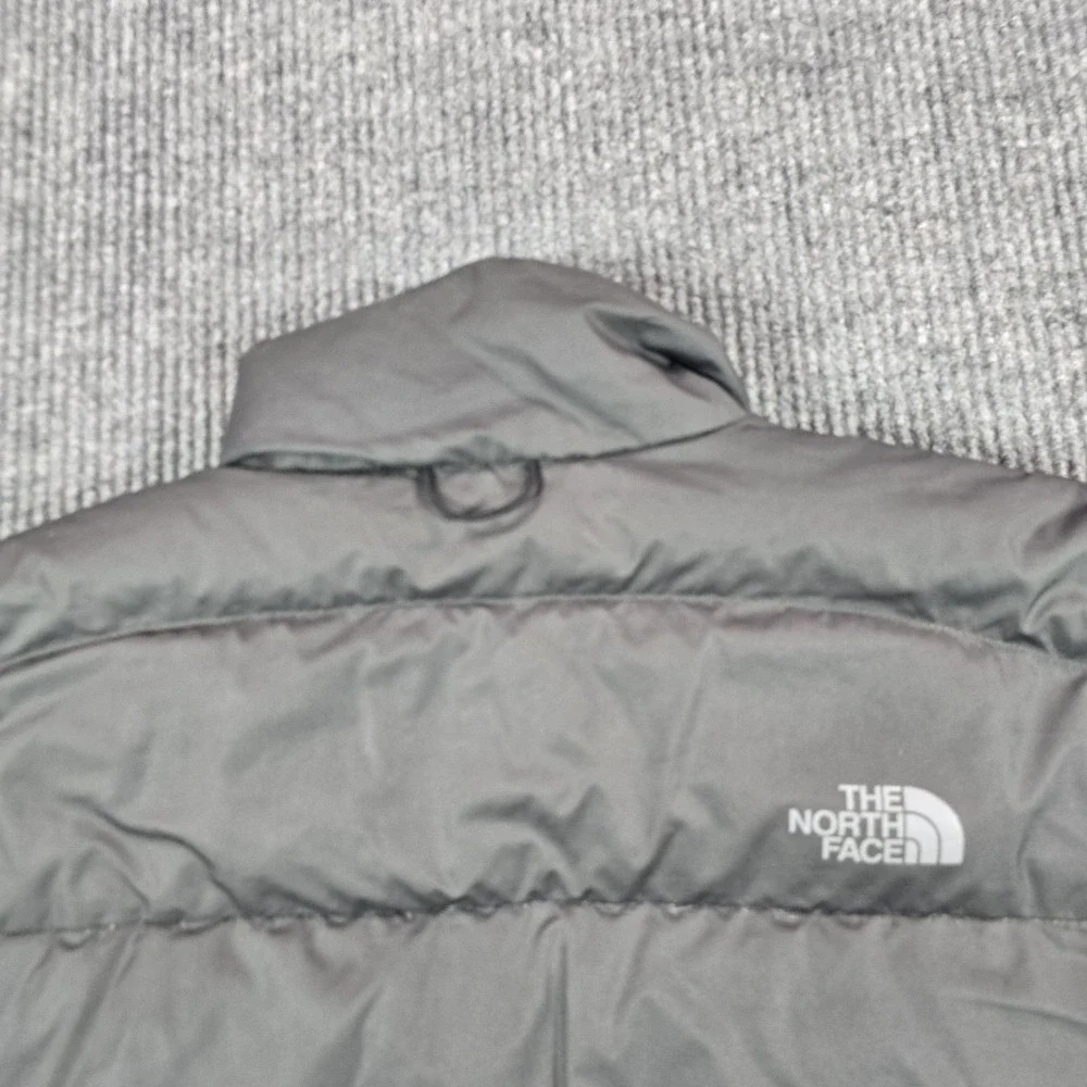 The North Face Jacket Mens XL Gray 550 Down Puffer Full Zip Winter Outdoor